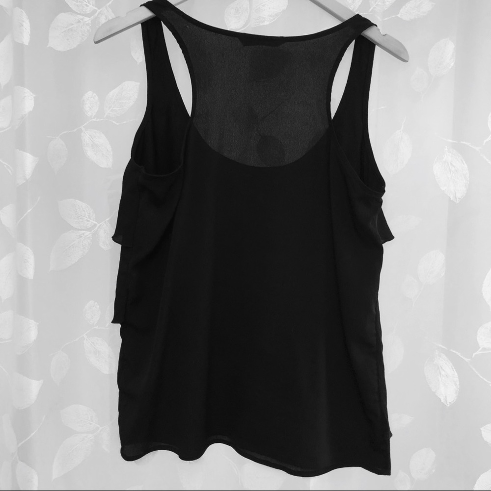 Black Ruffle Tank